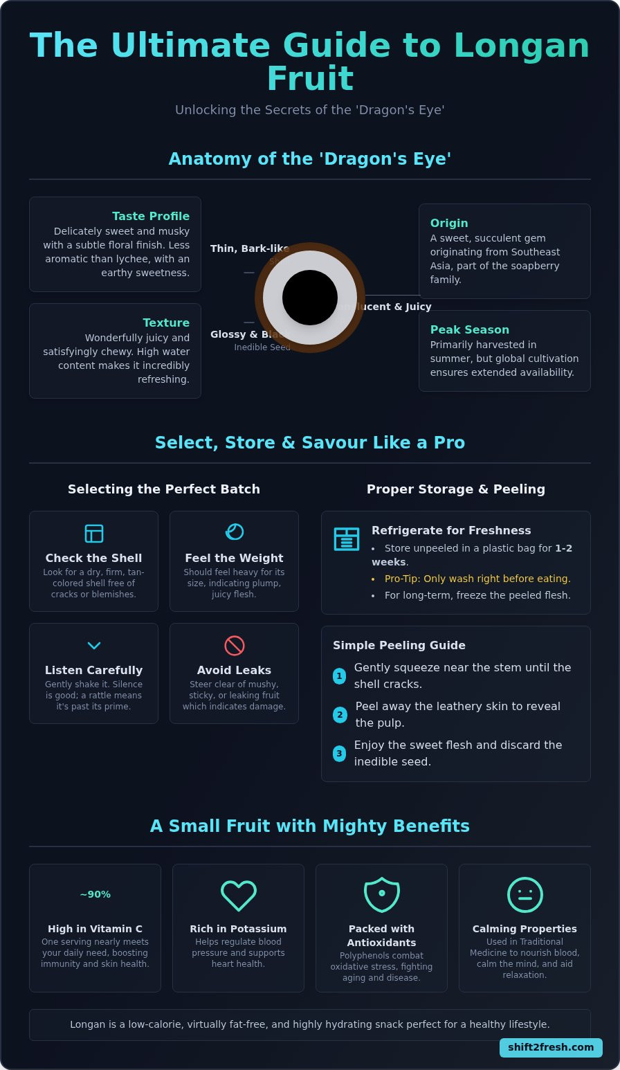 Longan Fruit: Your Complete Guide to the ‘Dragon’s Eye’ Fruit - Infographic