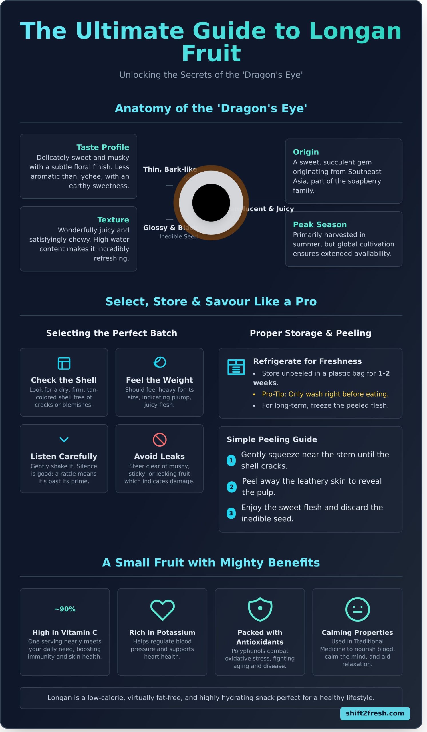 Longan Fruit: Your Complete Guide to the ‘Dragon’s Eye’ Fruit - Infographic